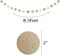 6 Pcs Glitter Champagne Gold Paper Circle Dots Garland – 52 Feet Party Hanging Bunting for Weddings, Bridal Showers, Baby Showers, Birthdays, Christmas, and Photo Backdrops